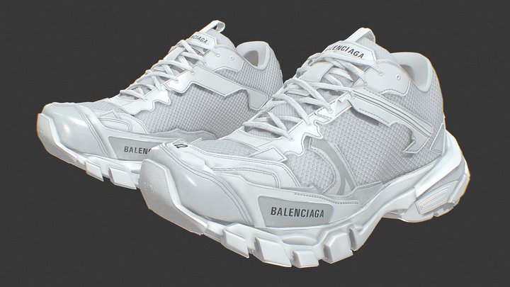 BALENCIAGA TRACK 3 ARCTIC SNOW | STELL GARMENT 3D Model