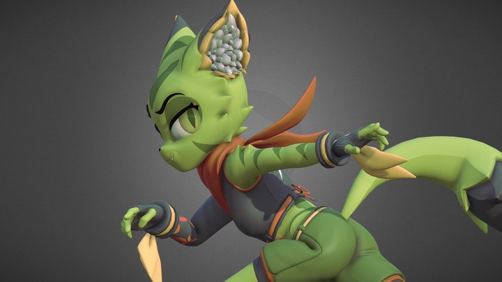 [Freedom Planet] Carol Tea 3D Model