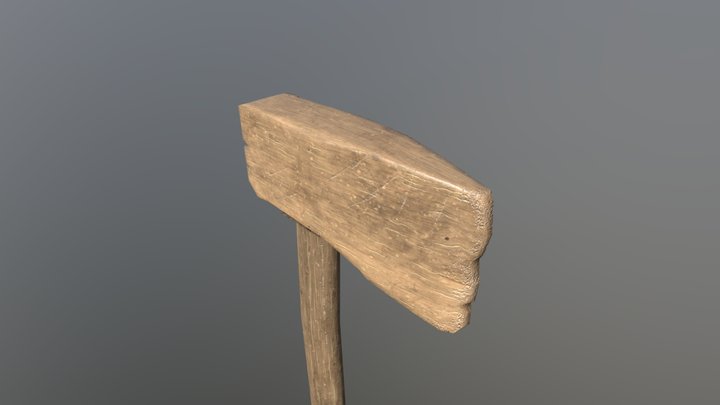 Axe Wood 3D Model