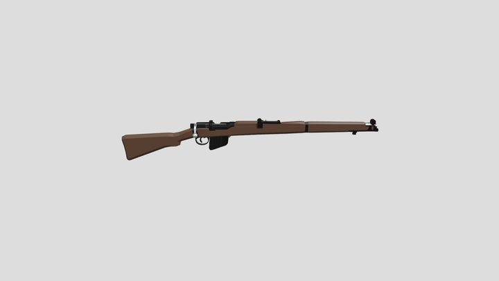 Low-Poly SMLE Mark III V2 3D Model