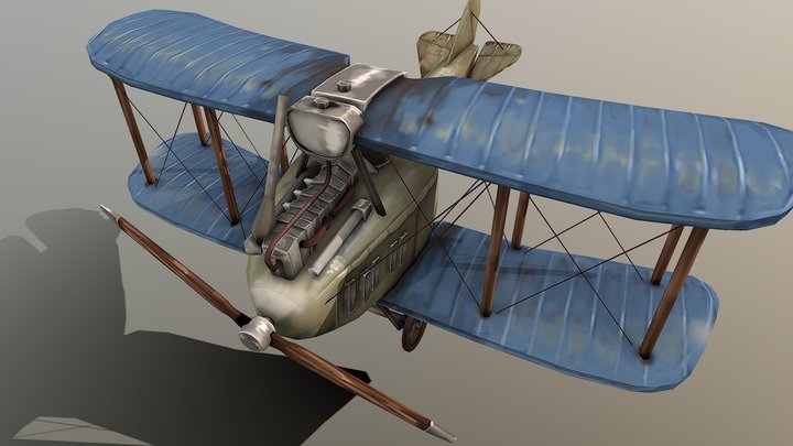 Stylized Airplane 3D Model