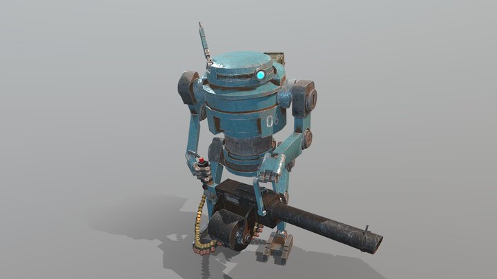 Markhor Heavy Gunner 3D Model