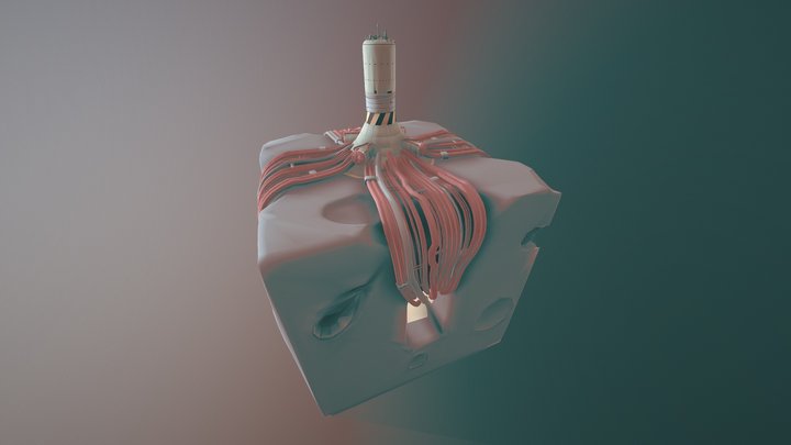 Space power station 3D Model