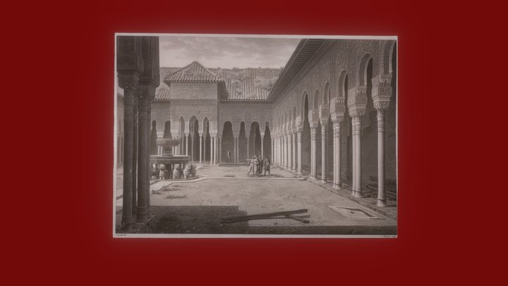 Lamina Patio de los leones 3D Model