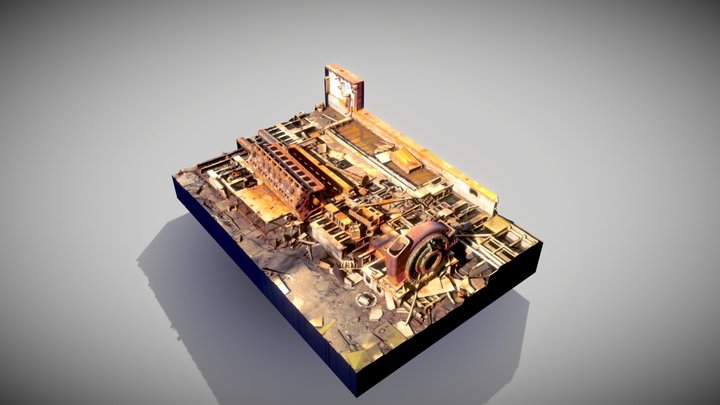 Ancient Dredger 3D Model