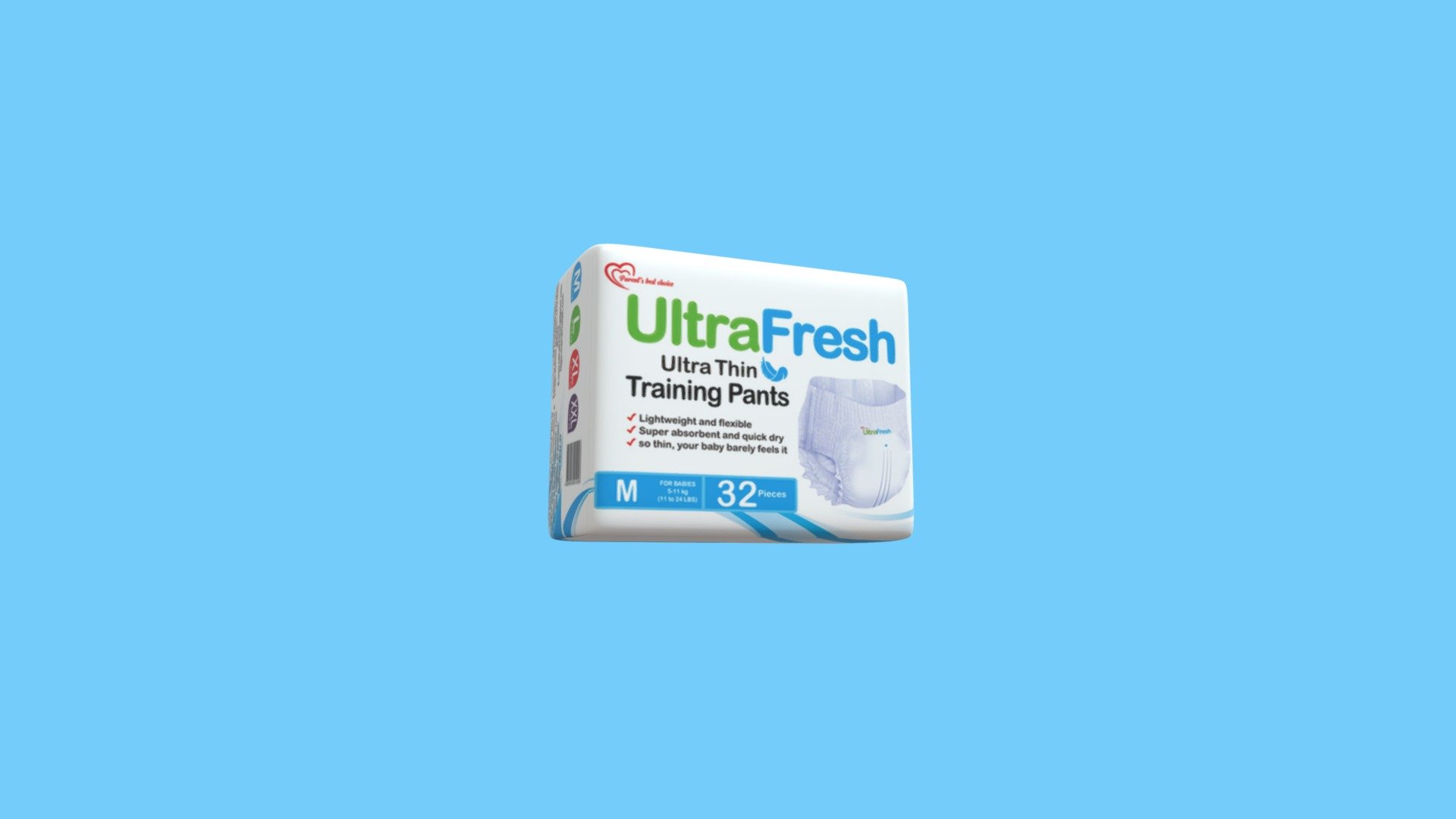 M - UltraFresh Ultra Thin Training Pants 5-11 kg
