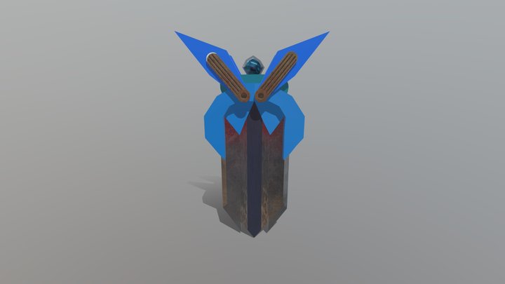 Transforming Sword and Shield (Shield) 3D Model