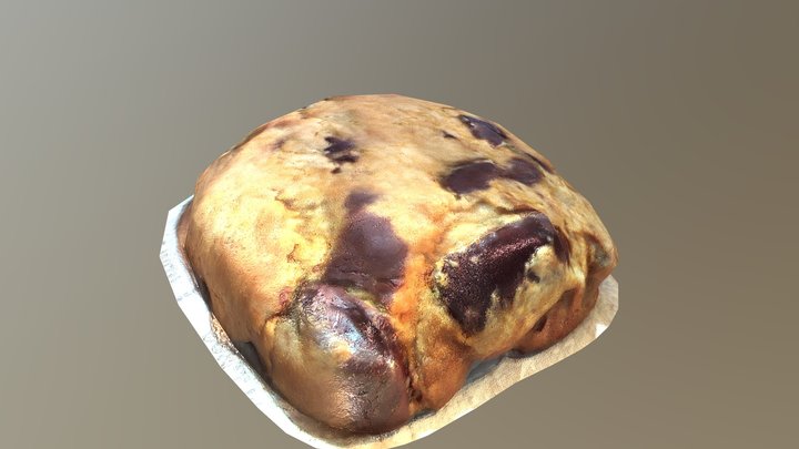 Big Cookie Very Low Poly 3D Model