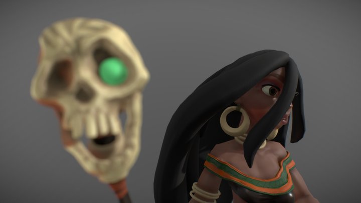 Witch Doctor 3D Model