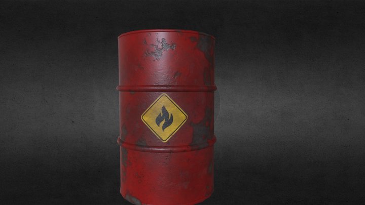 Old Barrel 3D Model