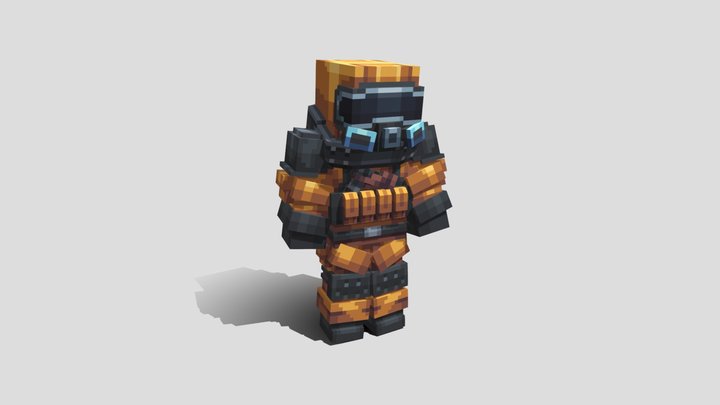 32x Protective suit - Minecraft armor 3D Model