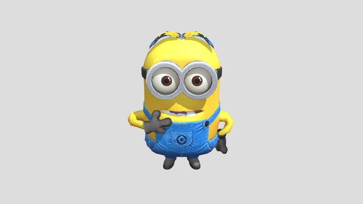 Minion Dave Thinking. 3D Model