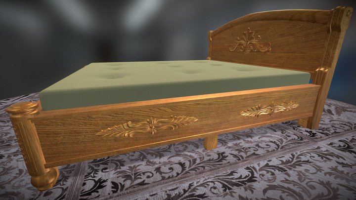Bed Decor 3D Model