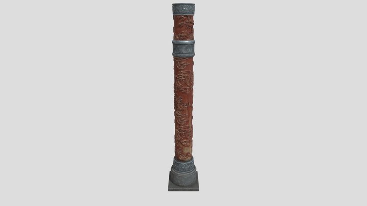 Pillar Dragon 3D Model