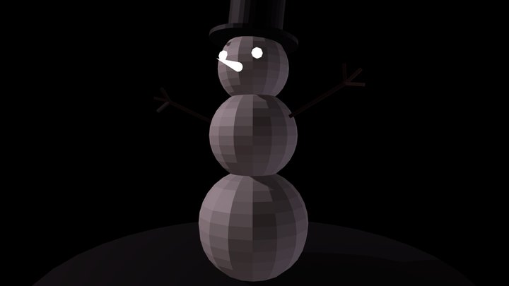 Snowman 3D Model