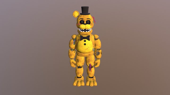 Golden freddy 3D Model