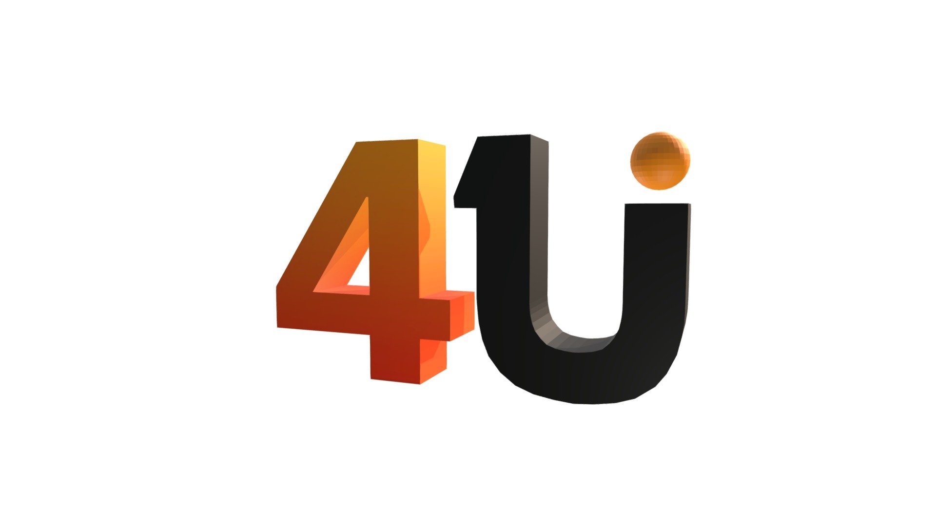 Логотип 4U сокращенный - 3D model by Vatolin Artyom (@artyom.vat) c44ffb9.
