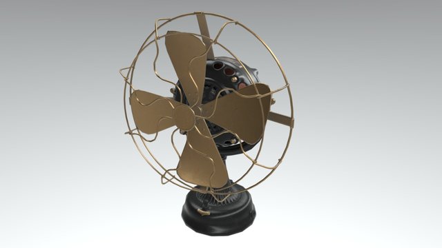 GE Pancake Fan 1905 - Weekly Challenge 3D Model