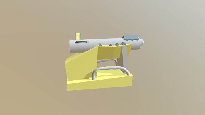 Gun Yellow 3D Model