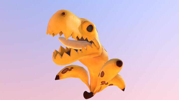 PvZ Heroes - Bananasaurus Rex 3D Model