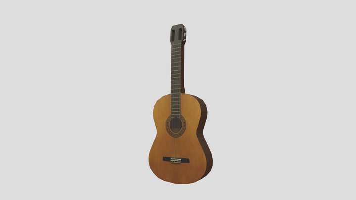 guitar low poly