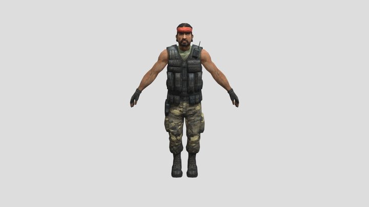 Terrorist 2 3D Model