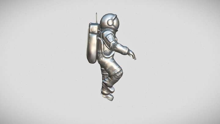 Astronaut Token 3D Model