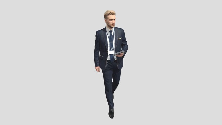 Pilot In A Navy Suit – Modèle 3D gratuit STL