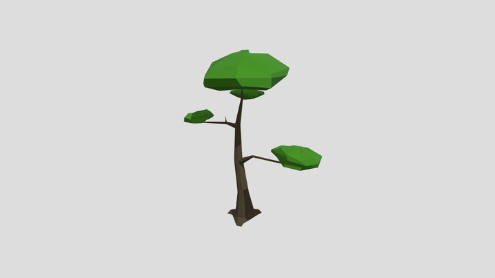 Low-poly Tree 3D Model