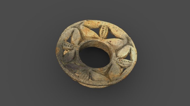 土製耳飾り　Clay earring 3D Model