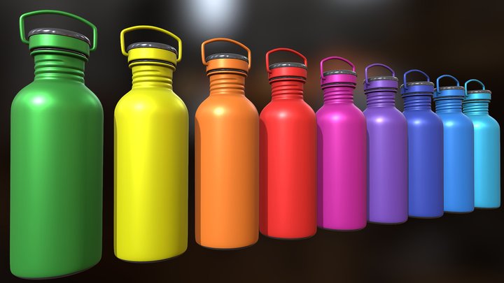 Botellas Cromático – Gratis 3D-model STL