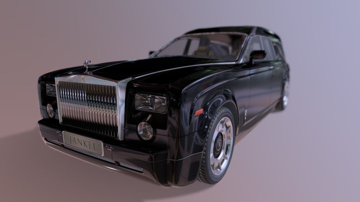Rolls Royce Phantom Funeral car4 3D Model