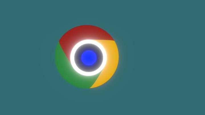 chrome logo 3D Model