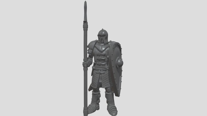 Guard - Spear - Sentry 3D Model
