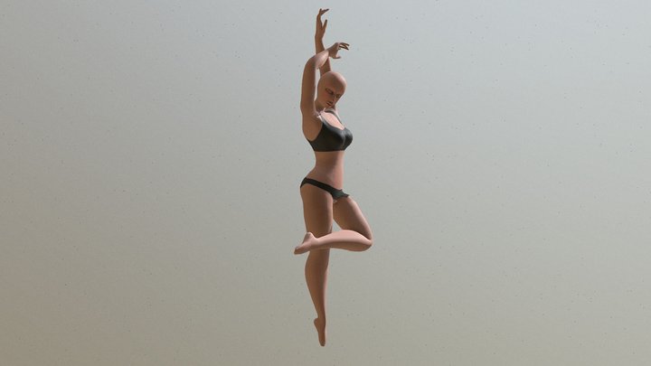 Female Dance Pose 3D Model