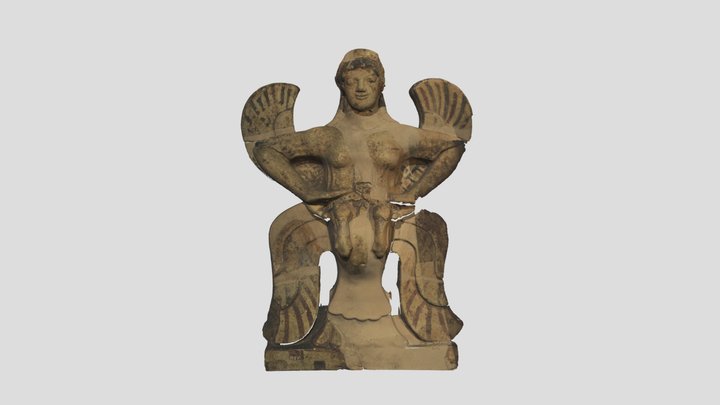 Siren antefix 3D Model