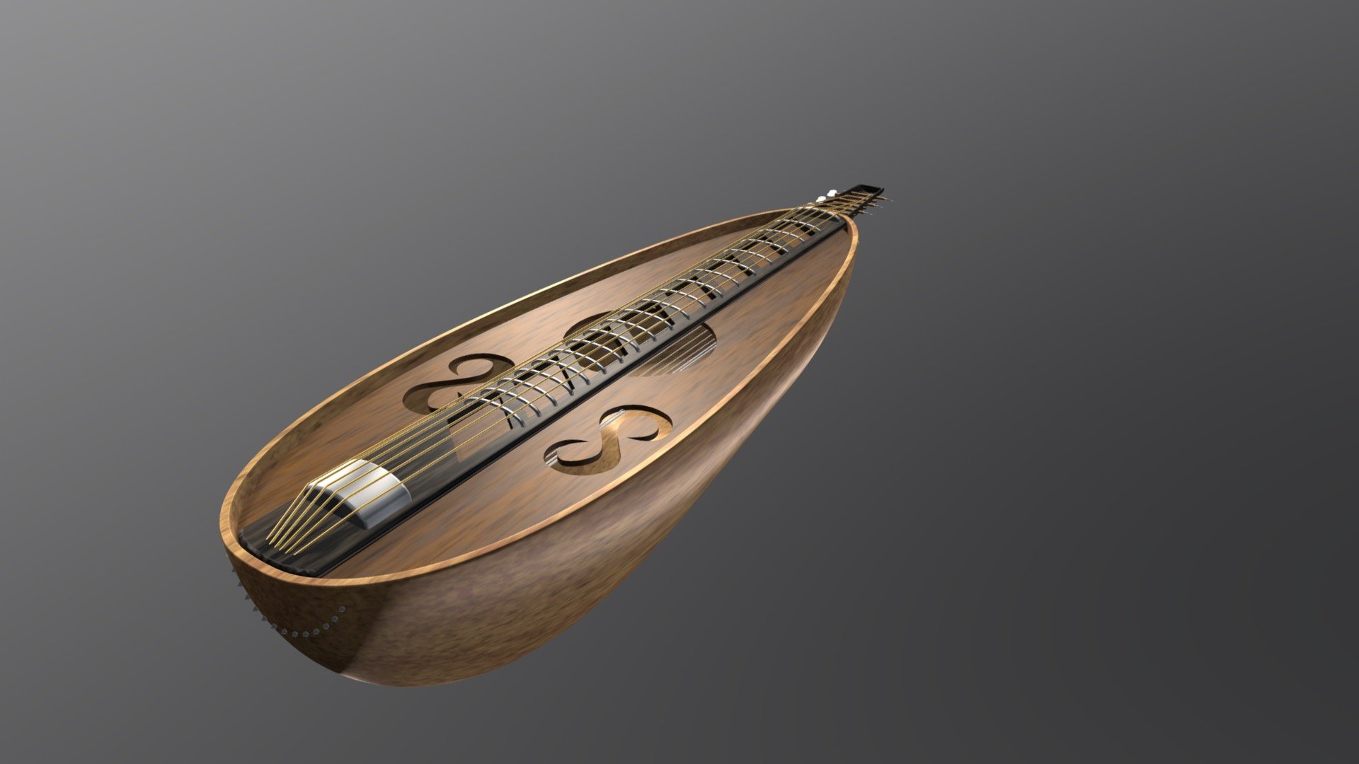 Rilin Zither - 3D model by Eric.Barker [c459770] - Sketchfab