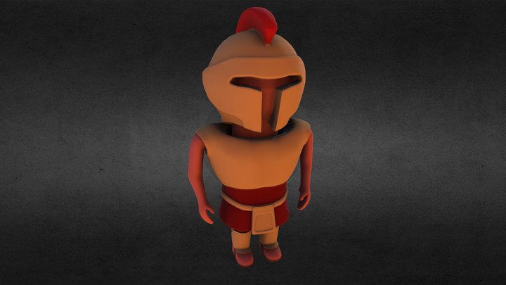 Chibi spartan 3D Model