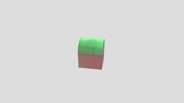 Watermelon Chest Animation 3D Model