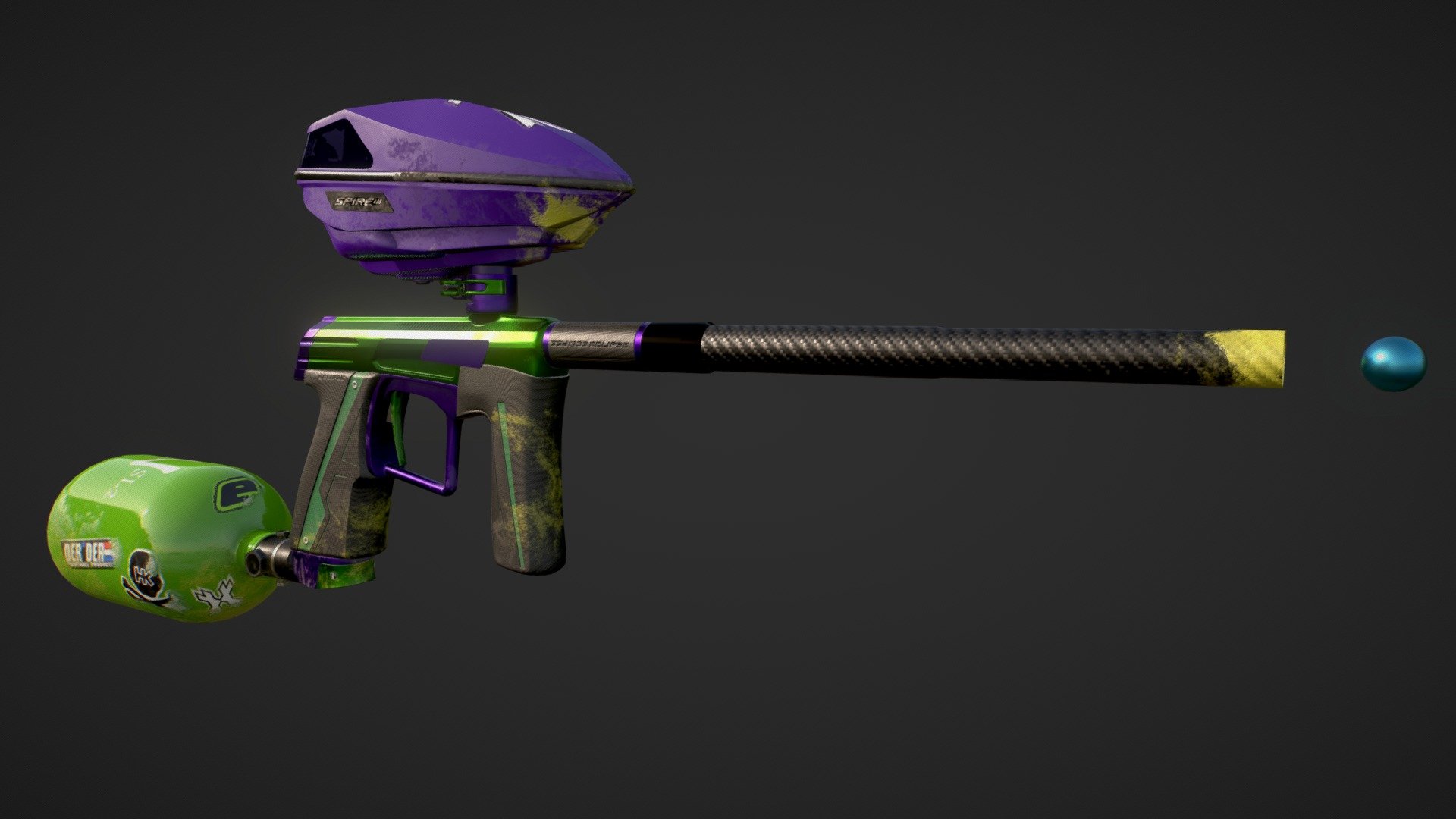 Paintball Gun 3D model by AlanField [c45cb80] Sketchfab