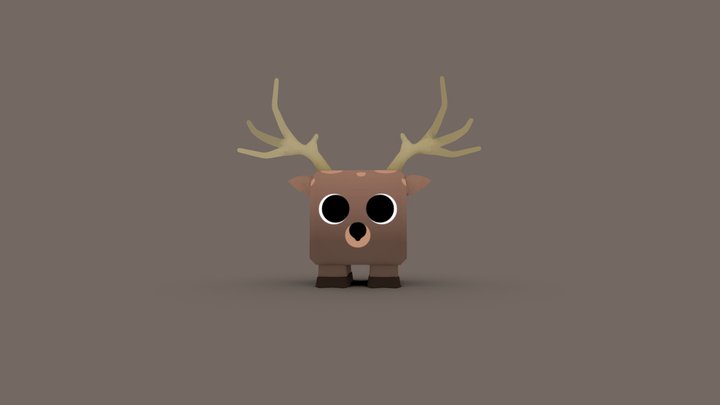 Deer Pet 3D Model