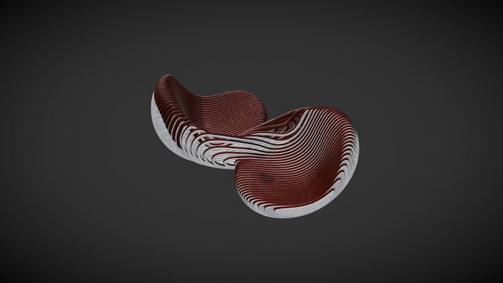 Conversation chair 3D Model