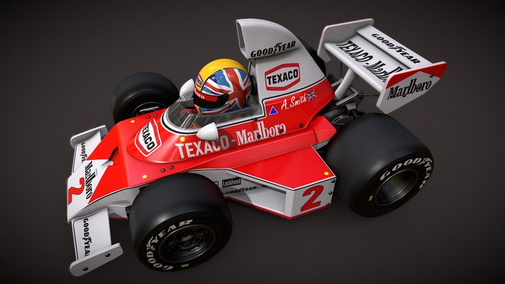 F1 vintage 74/75 McArth_M15 toystyle - 3D model by giobiancoFB 
