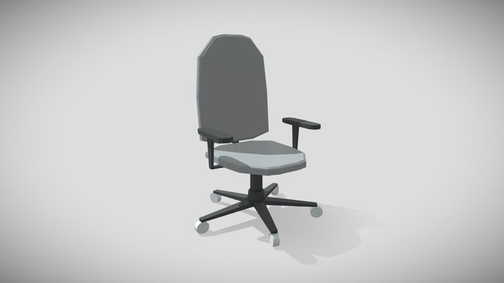 Low Poly Chair 3D Model