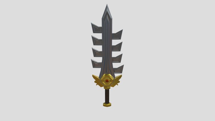 Nine Strike Sword 3D Model