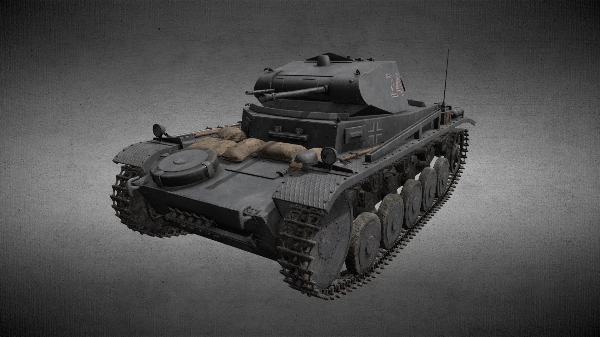 Panzer II (Pz.Kpfw. II) - Download Free 3D model by vmatthew [c45f980 ...