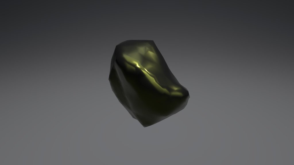 A low poly rock