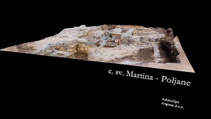 Cerkev sv. Martina v Poljanah (ArheoAlpe) 3D Model
