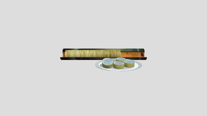 Makanan Khas Lemang Sumatra 3D Model