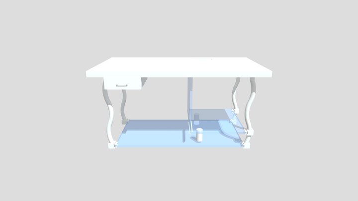 Oldschool Table Design 3D Model